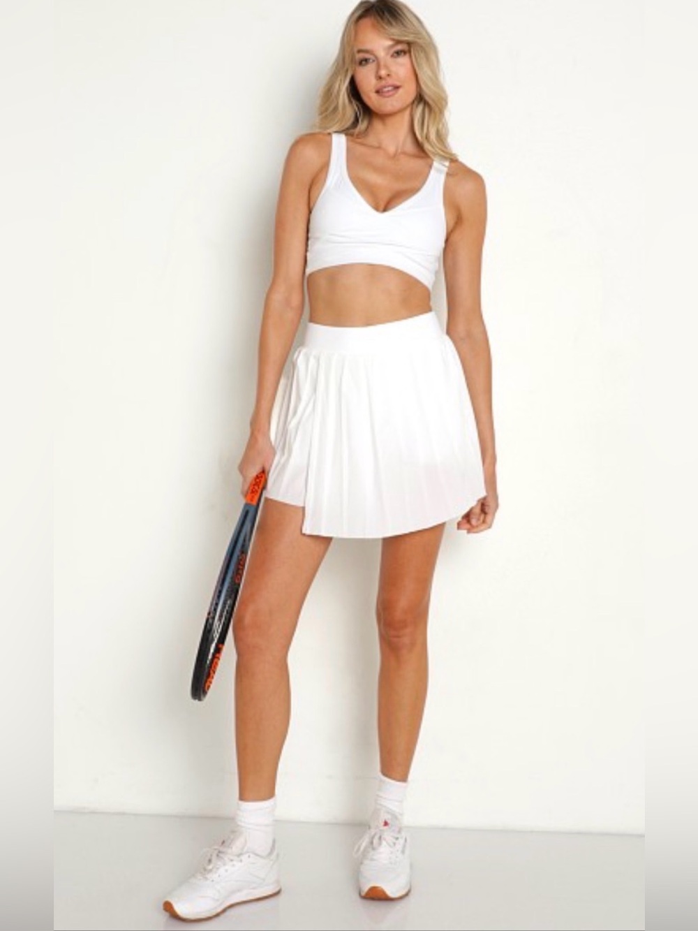 *NWOT* Varley White pleated “Melody” Skort XS